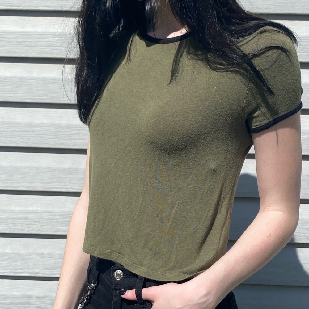 Olive green t-shirt